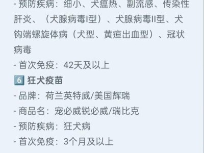 狗狗打过疫苗后多久可以再次接种？（了解犬类疫苗接种时间间隔，宠物健康无忧！）