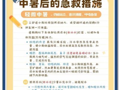 狗狗散热能力差，中暑了别着急，学会这4招轻松应对（狗狗中暑急救指南，教你如何保护爱宠的健康）