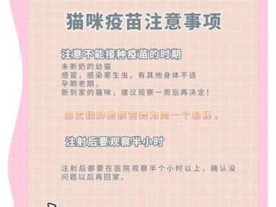 成年猫打疫苗的频率及重要性（了解成年猫疫苗接种的关键信息）